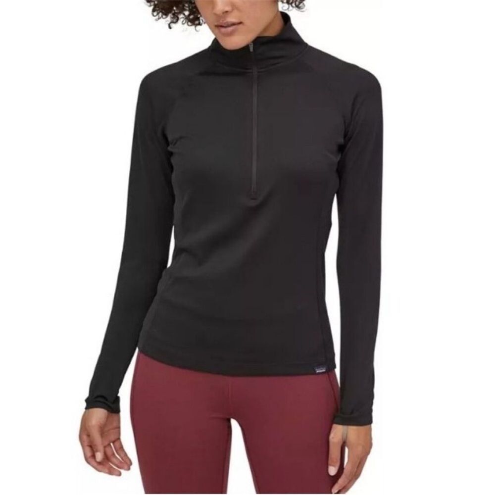 Patagonia Black Long Sleeve Half-Zip Women's Top